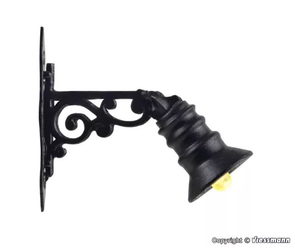 H0 Wandlaterne, LED warmweiss