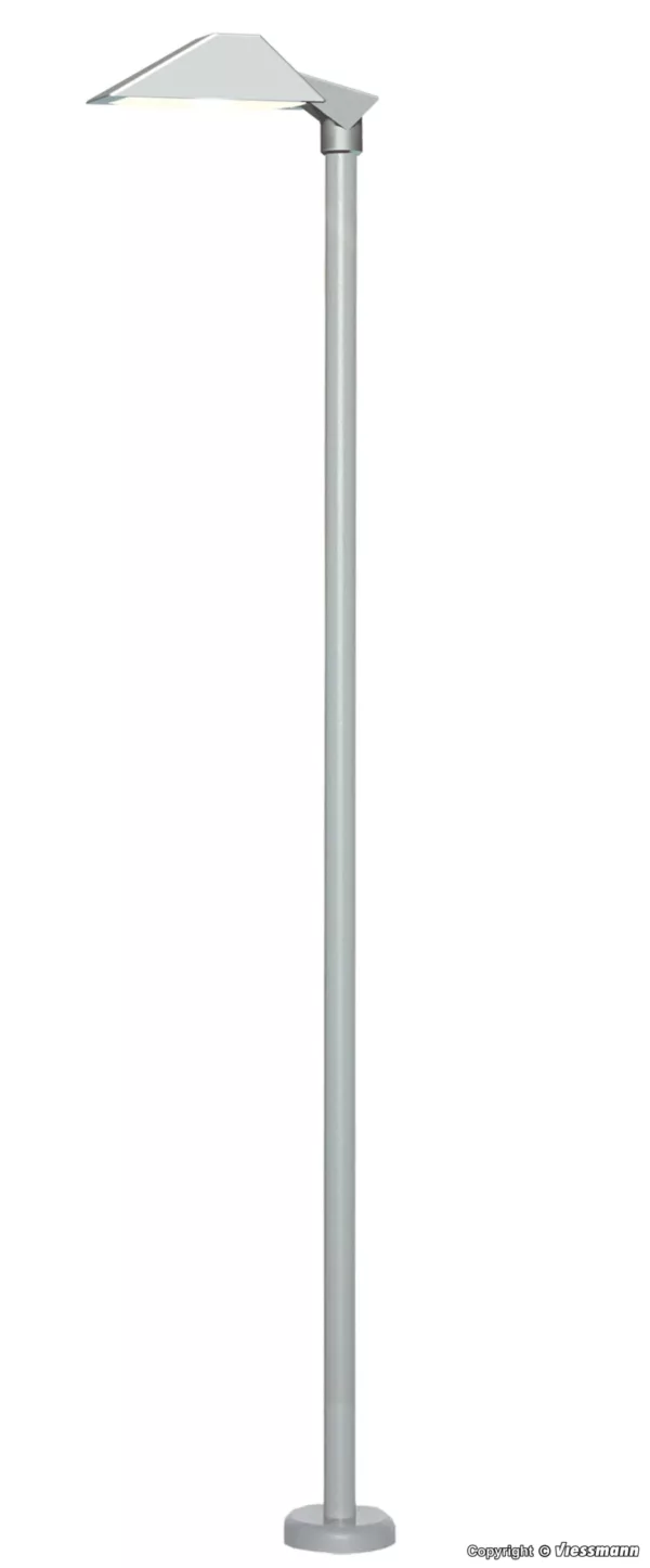 H0 Moderne Bahnsteigleuchte, LED weiss