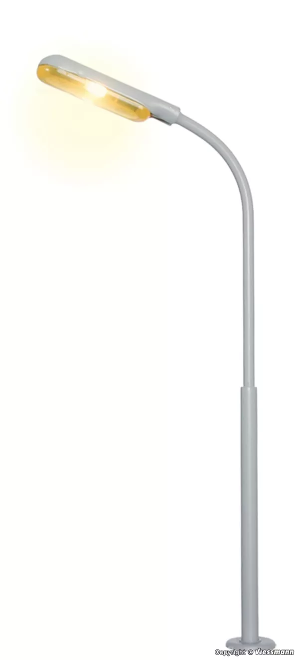 H0 Peitschenleuchte, LED gelb