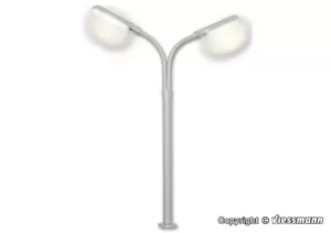 H0 Peitschenleuchte doppelt, 2 LEDs weiß