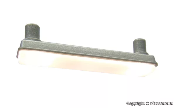H0 Wannenanbauleuchte, 2 LEDs weiß