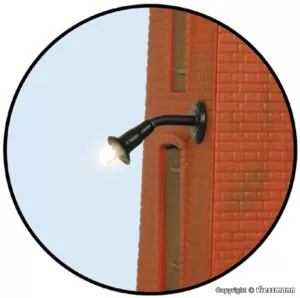 N Wandleuchte klein, LED warmweiß