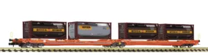 Fleischmann 6660052 Containerdraagwagen Set T3000e Wascosa Tp. VI