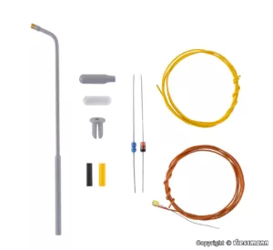 TT Bausatz Peitschenleuchte, LED weiß