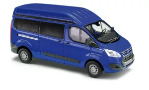 Ford Transit Custom Bus Verhoogd Dak Blauw