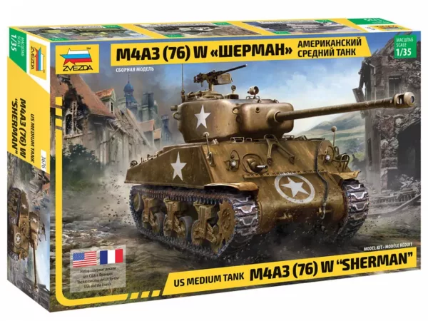1/35 US MEDIUM TANK M4A3 (76) W SHERMAN
