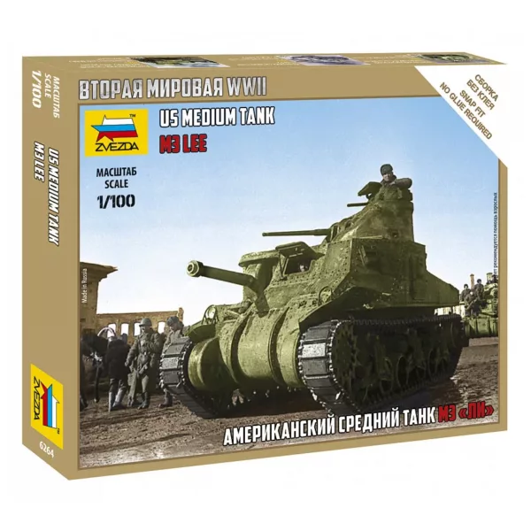 1/100 US MEDIUM TANK M3 LEE WWII