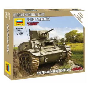 1/100 US LIGHT TANK M3AI STUART WWII