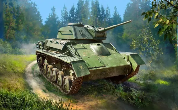 1/100 SOVIET LIGHT TANK T-80 WWII
