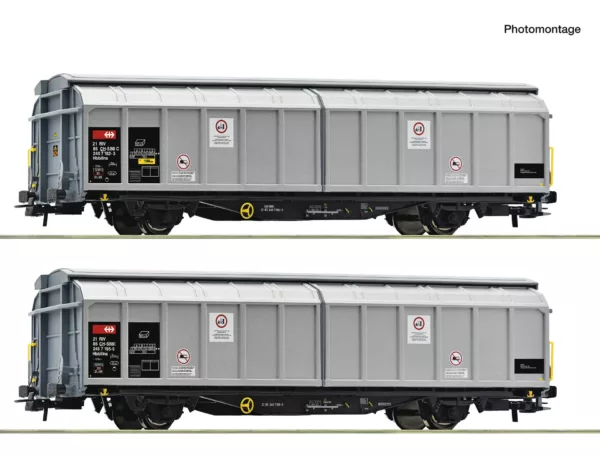Roco 6600110 Set schuifwandwagens SBB Cargo Tp. VI