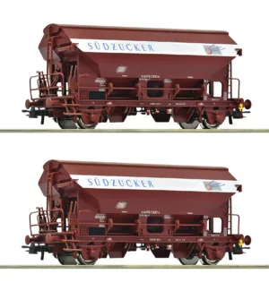 Roco 6600124 Zwenkdakwagens DB (Südzucker) Tp. IV