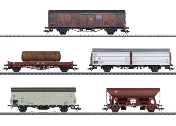 Märklin 47371 5-delige set goederenwagens DB Tp. IV