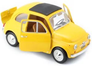 display Fiat 500F 1965 Geel