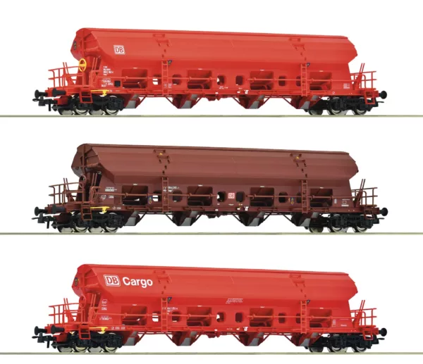 6600153 Roco 6600153 3-delige set Zwenkdakwagens DB AG Tp. VI