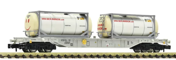 6660126 Fleischmann 6660126 Containerdraawagen AAE Van den Bosch Tp. VI