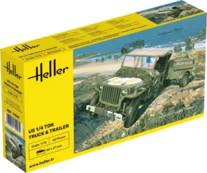 1/72 US 1/4 TON TRUCK & TRAILER