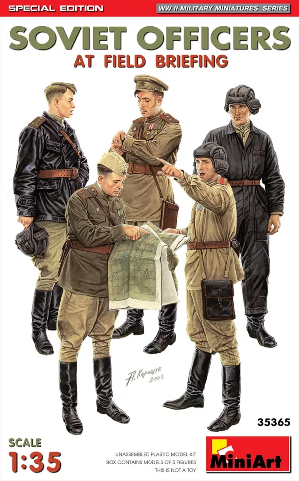 1/35 SOVIET OFFICERS AT FIELD BRIEFING. S.E.