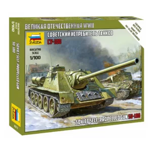 1/100 SOVIET SELF-PROPELLED GUN SU-100 WWII