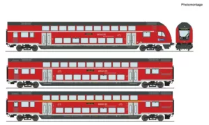 Roco 6210144 3-delige Set Dubbeldeksrijtuigen DB AG Tp. VI