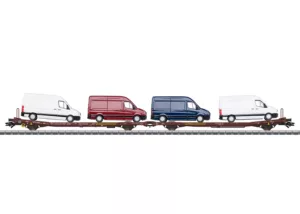 Märklin 47430 vlakke wagens Laads 800B Transwaggon GmbH met 4x VW Crafter Tp. VI