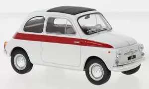 Fiat 500 1960 Wit met rode streep