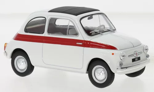 Fiat 500 1960 Wit met rode streep