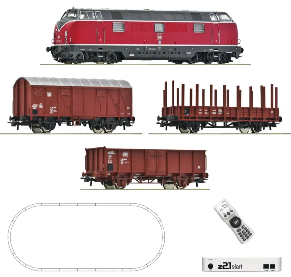 5110008 Roco 5110008 z21 start Digitalset: Diesellokomotive BR 221 mit Güterzug, DB Tp. IV