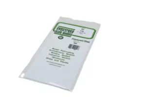 9020 Gladde plaat 152x292 mm - Wit 0.5 MM