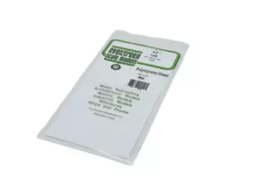 9040 Gladde plaat 152x292 mm - Wit 1