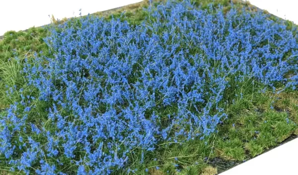 Layered Tufts Flowers Blue