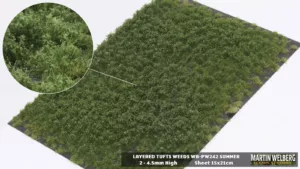 WB-PW242 Layered Tufts Weeds 2-4mm summer