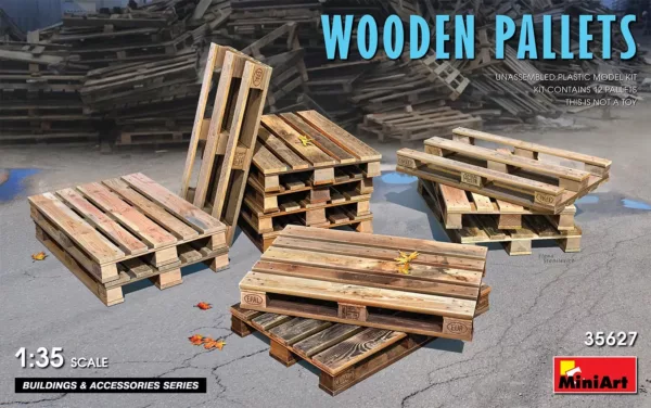 1/35 WOODEN PALLETS 12 PC.