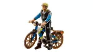 Agent op fiets