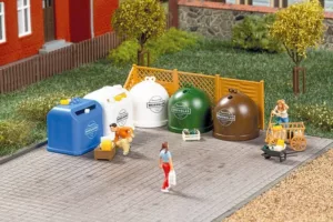 Recyclingcontainer met accessoires