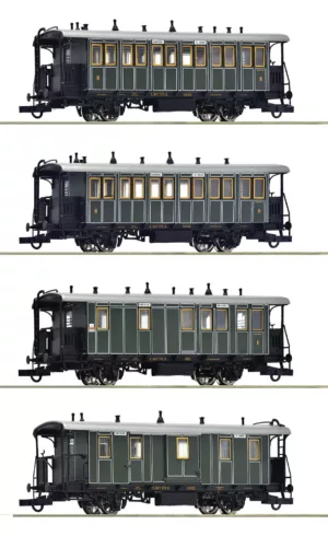 Roco 6200197 4-delige set Lokalbahnzug, K.Bay.Sts.B. Tp. 1