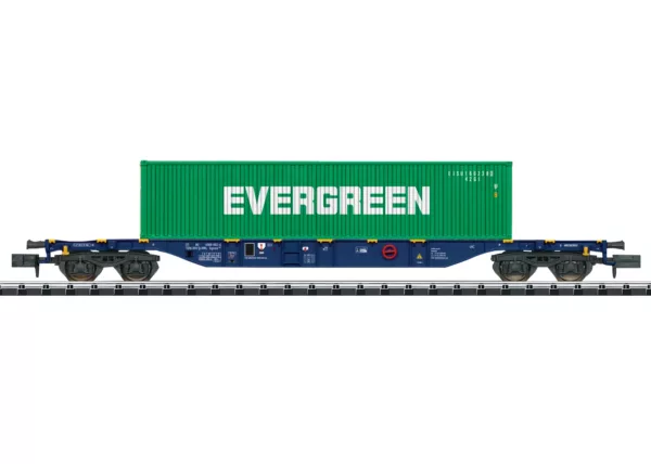 717ea6433505fe965c7a4939f23a6f901734026420 Minitrix 18560 Containertragwagen Bauart Sgnss RRL Tp. VI