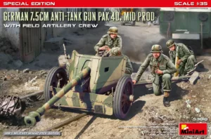 German 7.5CM Anti-Tank Gun Pak 40.