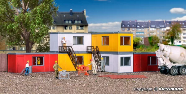 Gebäude-Container, 6 stück