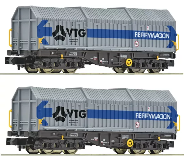 Fleischmann 6660080 Set Teleskoophuifwagens VTG Tp. IV