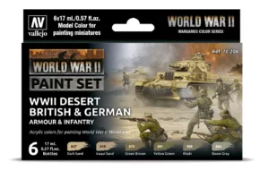 WWII Desert British & German Armour & Infantry