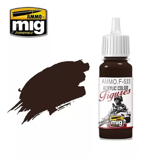FIGURES PAINTS DARK BROWN JAR 17ML
