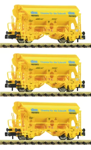 Fleischmann 6660172 3-delige set Zwenkdakwagen SKW Piesteritz Tp. VI