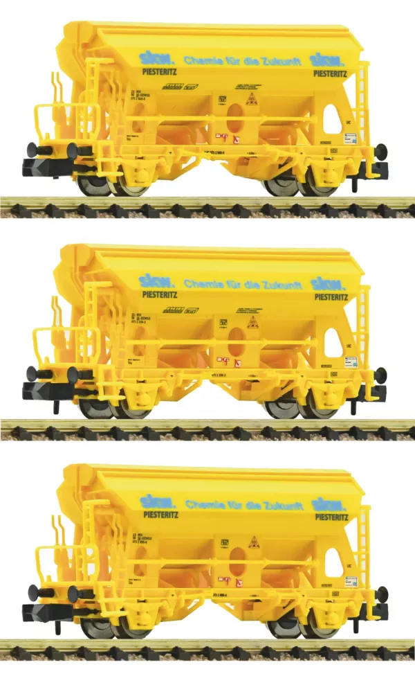 6660172 Fleischmann 6660172 3-delige set Zwenkdakwagen SKW Piesteritz Tp. VI