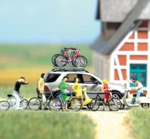 Fietsen / Vespa-Set H0