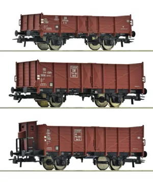 Roco 6600303 set van 3 open goederenwagens DB Tp. III