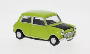 Mini Cooper Groen met zwarte motorkap