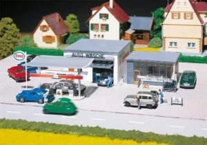 fa191843 Faller 191843 1/87 TANKSTELLE MIT WASCHHALLE