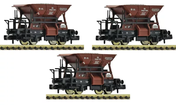 6660159 Fleischmann 6660159 3-delige set Grindwagens DB Tp. III