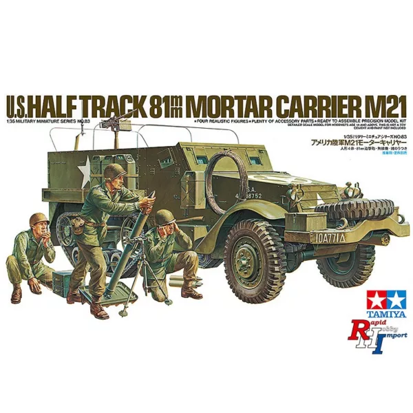 1/35 US M21 halftrack met mortier
