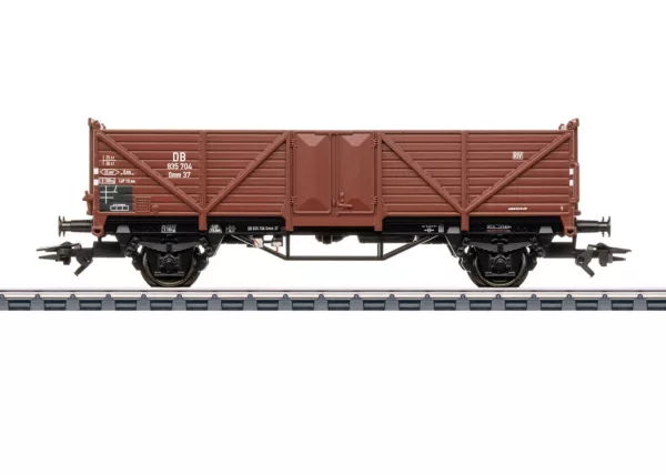 5eeb2445152df34c8954b354ee945e5e1765825217 Märklin 46014 Open goederenwagen met hoge boorden Omm 37 DB Tp. III